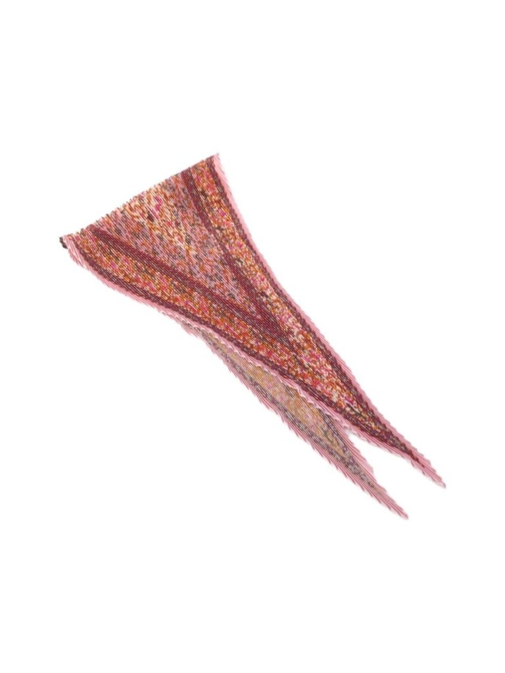 Hermes Pleated Scarf Pink